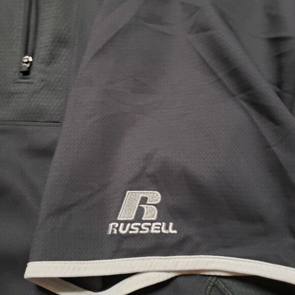 Russell Athletic Men’s Gray Short Sleeve Shirt Sz L Casual Sportswear Essential - Picture 3 of 10